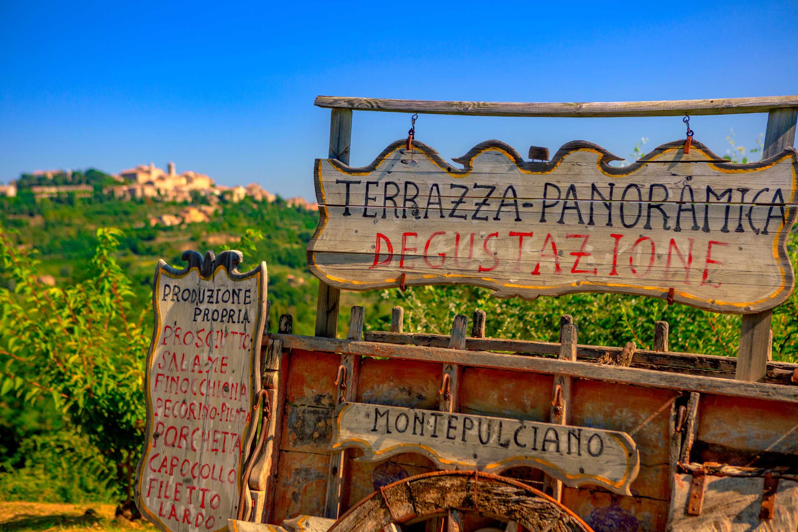 Panoramic terrace with tasting, Montepulciano